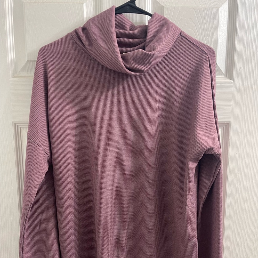 A New Day purple cowl neck sweater